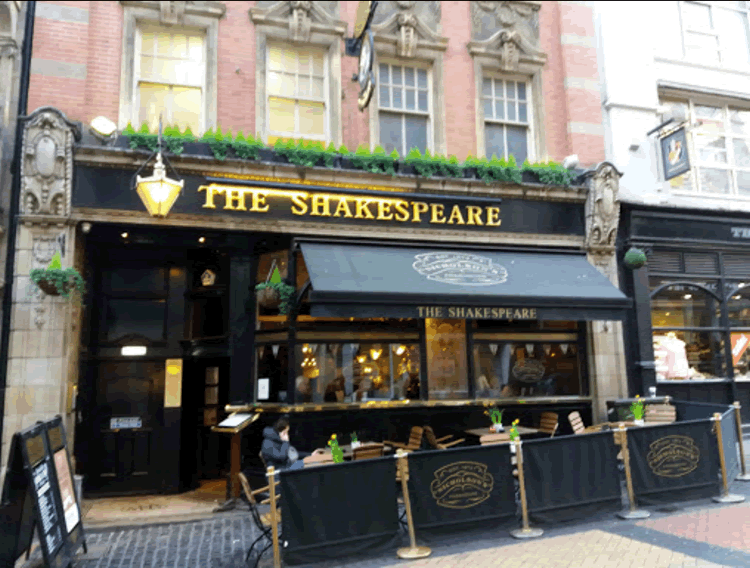 Shakespeare	Lower Temple Street, Birmingham, B2 4JD