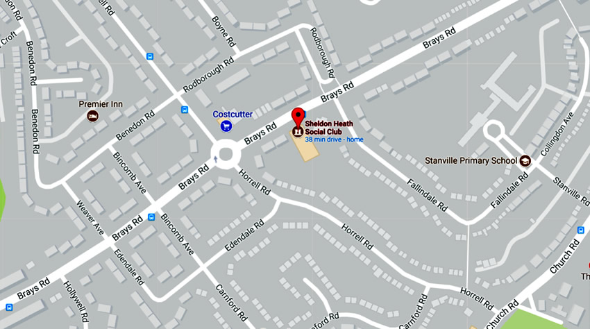 Sheldon Heath Social Club	Brays Road, Sheldon, B26 1NS