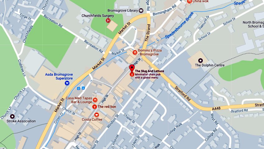 Slug & Lettuce	126-130 High Street, Bromsgrove, B61 8ES