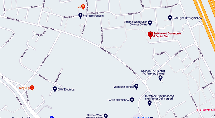 Smithswood Social Club, Mull Croft, Smiths Wood, B36 0QF