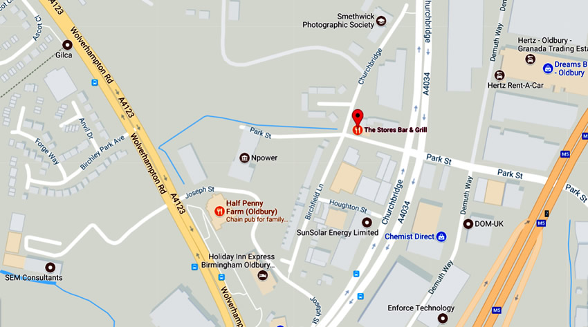 Stores Bar And Grill	Churchbridge, Oldbury, B69 2AS