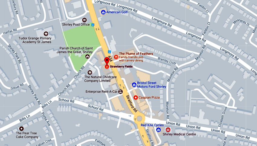 Strawberry Fields	330 Stratford Road, Shirley, B90 3DN