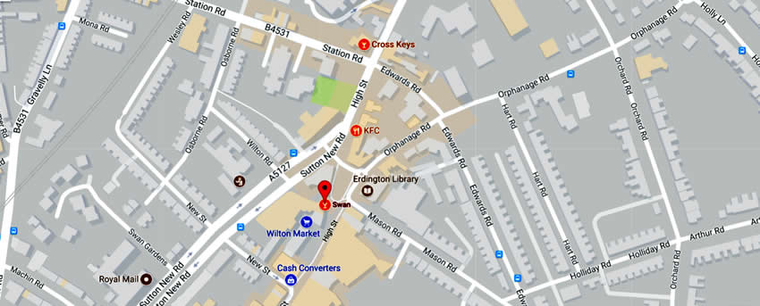 Swan	65 High Street, Erdington, B23 6SA
