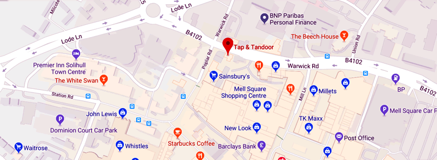 Tap And Tandoor	678 Warwick Road, Solihull B91 3DX