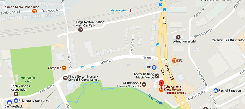 Toby Carvery	Pershore Road South, Cotteridge, B30 3JX 