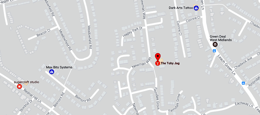 Toby Jug	Newman Way, Rednal, B45 9LX