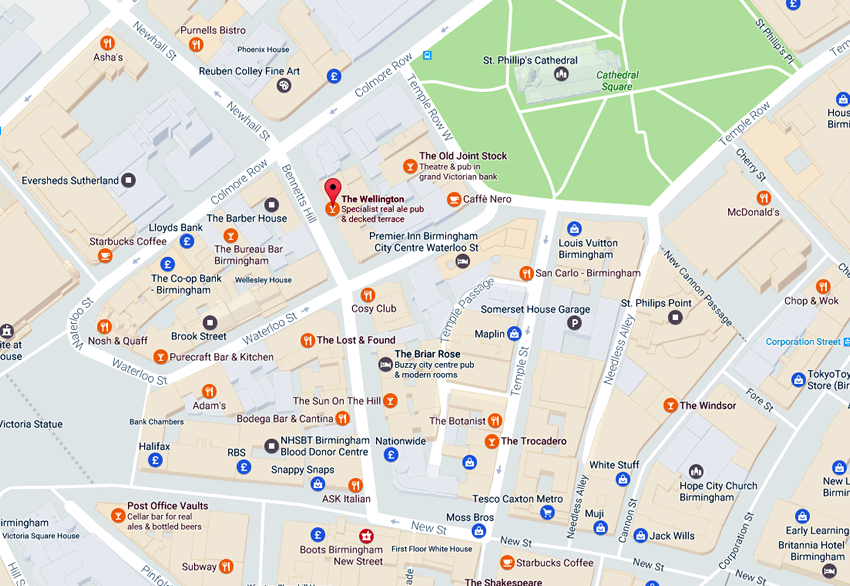 Wellington	37 Bennetts Hill, Birmingham, B2 5SN