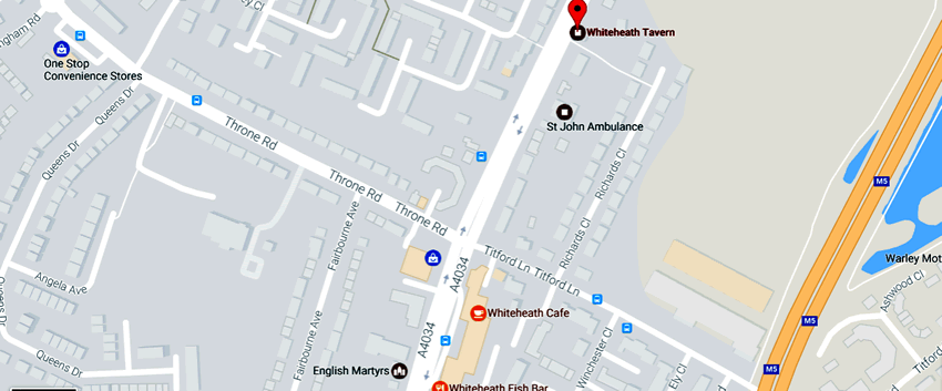 Whiteheath Tavern	400 Birchfield Lane, Oldbury, B69 1AD