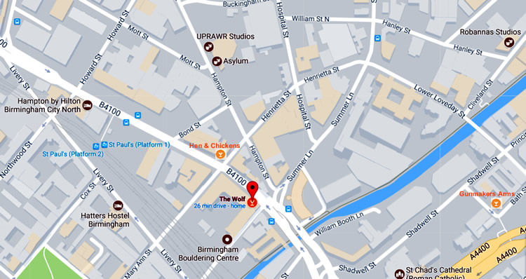 Wolf	2-10 Constitution Hill, Birmingham, B19 3LY